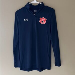 Women’s Auburn Under Armour Navy 1/4 Zip Lightweight Pullover